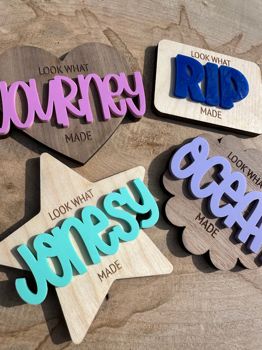 PERSONALIZED "LOOK WHAT I MADE"  | Magnet