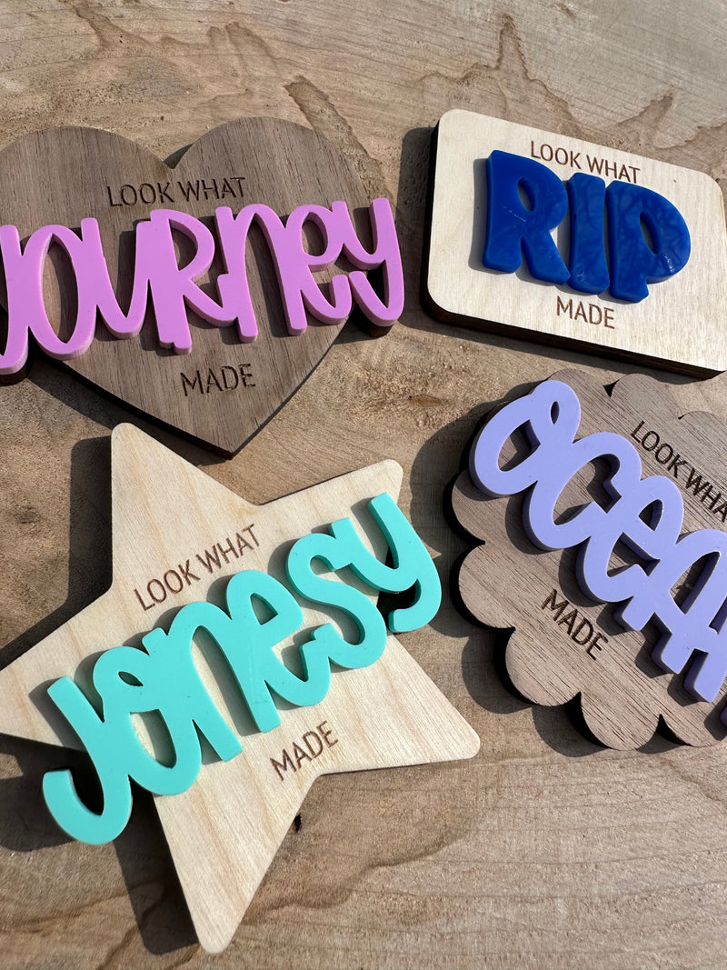 PERSONALIZED "LOOK WHAT I MADE"  | Magnet