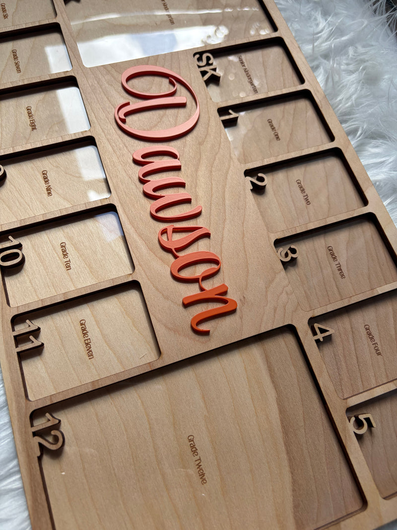 PERSONALIZED SCHOOL PHOTO FRAME