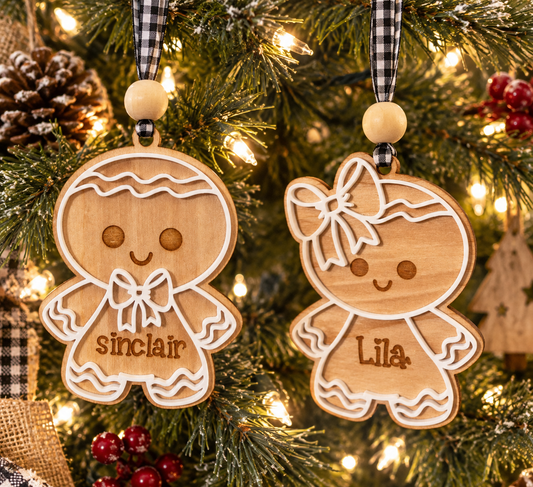 PERSONALIZED GINGERBREAD ORNAMENT