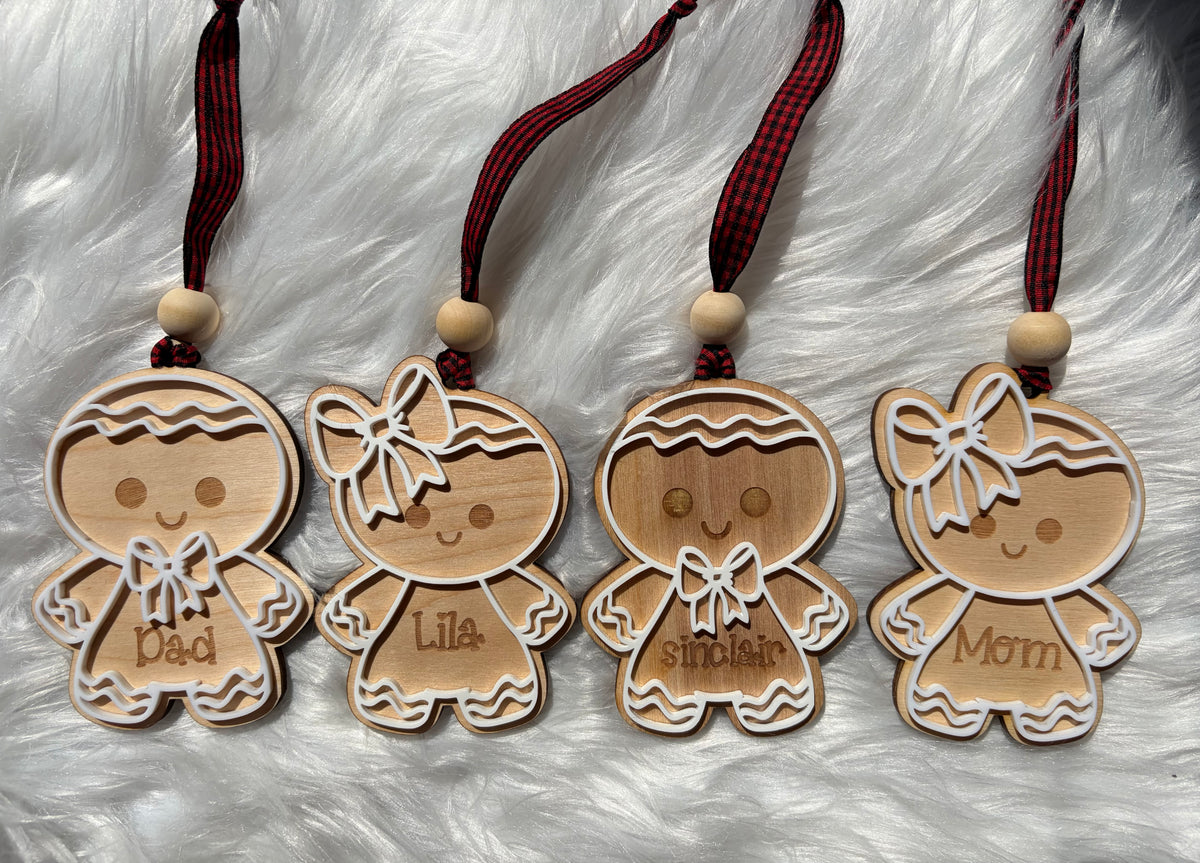 PERSONALIZED GINGERBREAD ORNAMENT