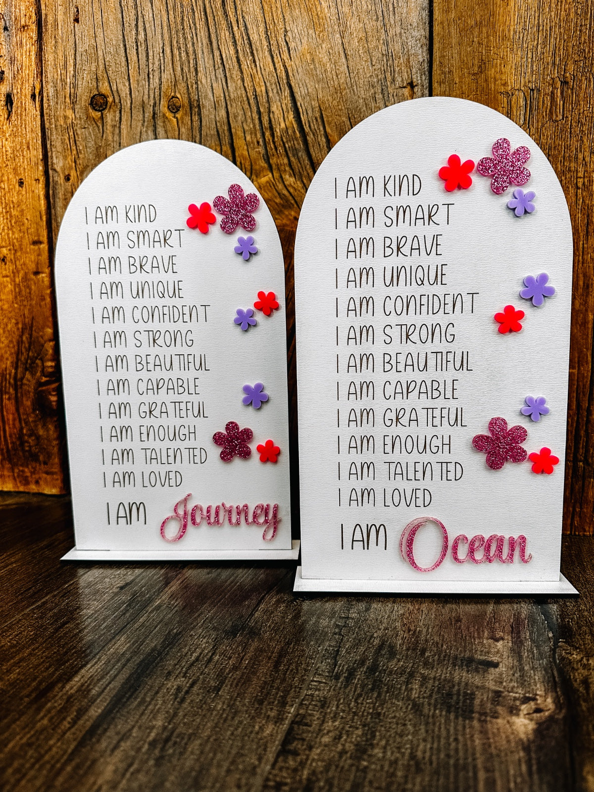 PERSONALIZED AFFIRMATION BOARDS