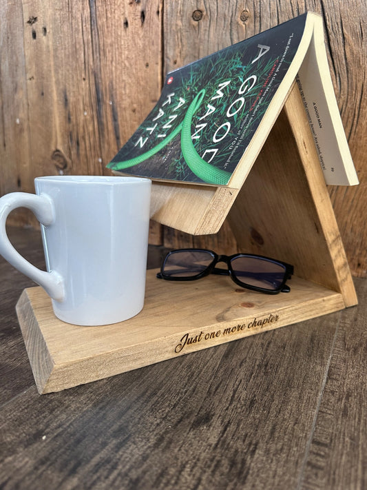 WOOD TRIANGLE BOOK HOLDER