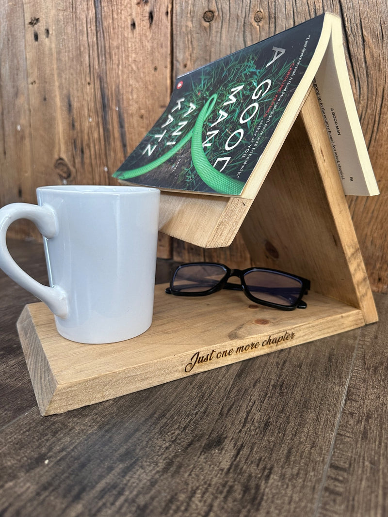 WOOD TRIANGLE BOOK HOLDER