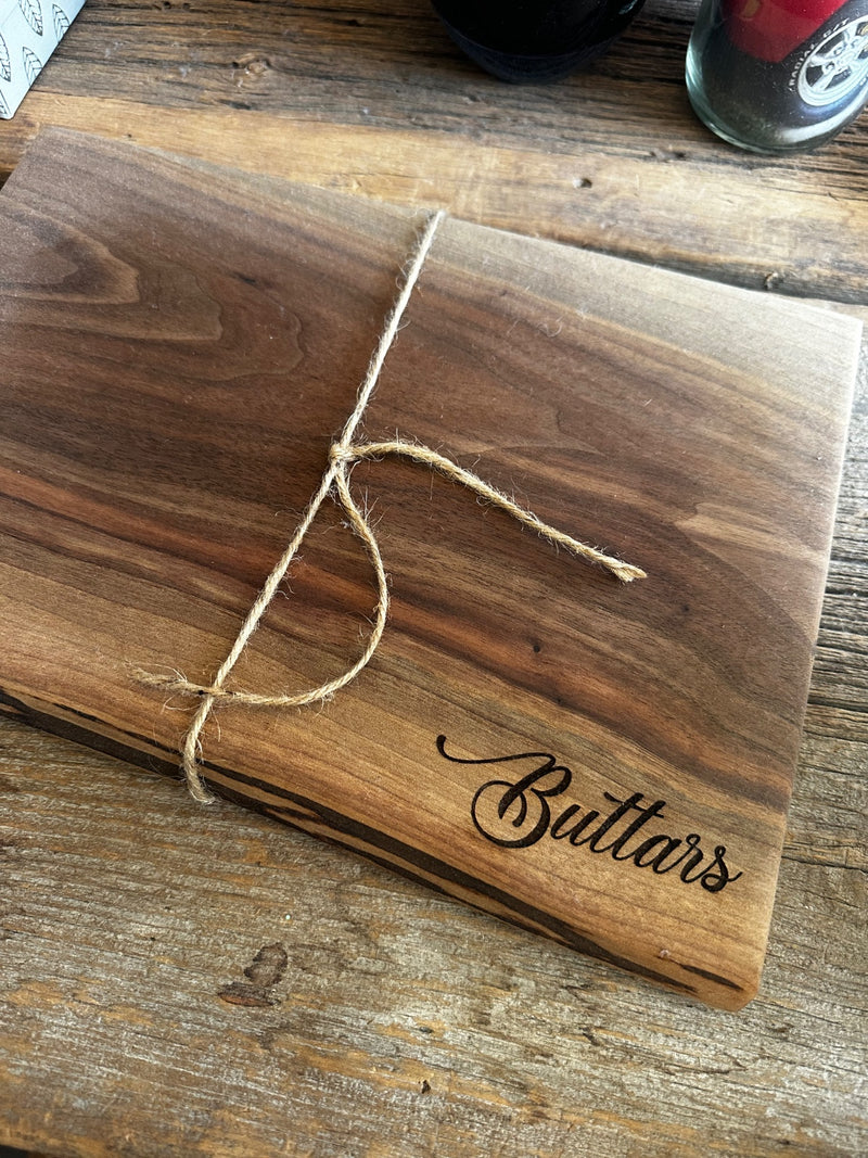 PERSONALIZED WALNUT CHARCUTERIE BOARDS