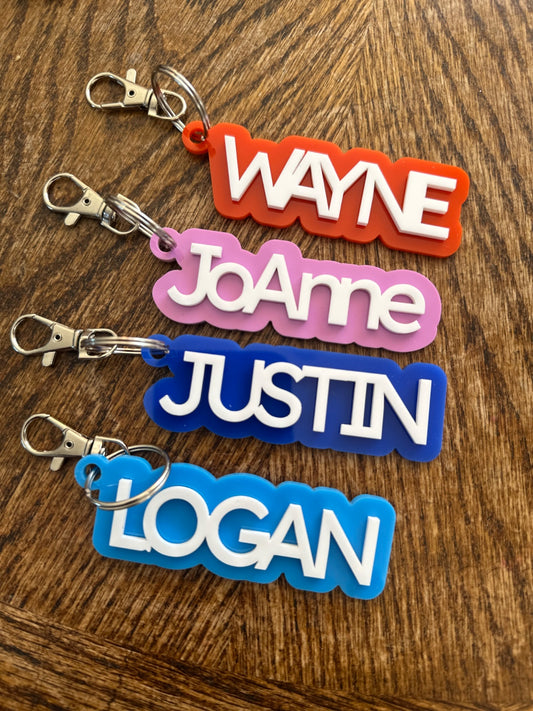 PERSONALIZED NAME KEY CHAINS