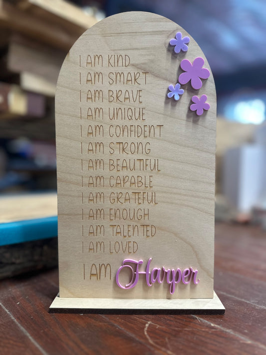 PERSONALIZED AFFIRMATION BOARDS